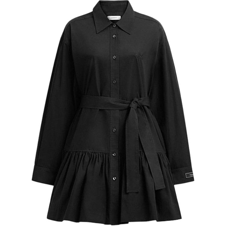 COACH Платье с длинными рукавами SS24 черное
COACH Платье с длинными рукавами SS24 черное