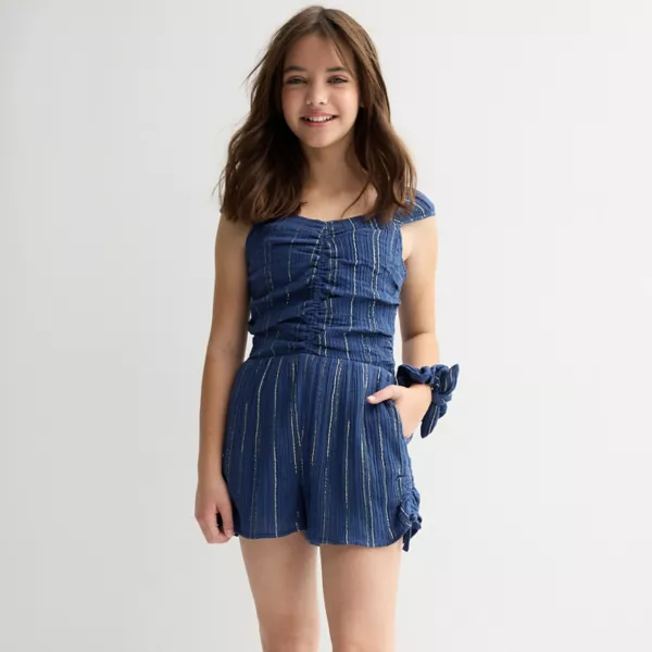 Девочки 7-16 блестящий комбинезон Limited Too, синий
Девочки 7-16 блестящий комбинезон Limited Too, синий