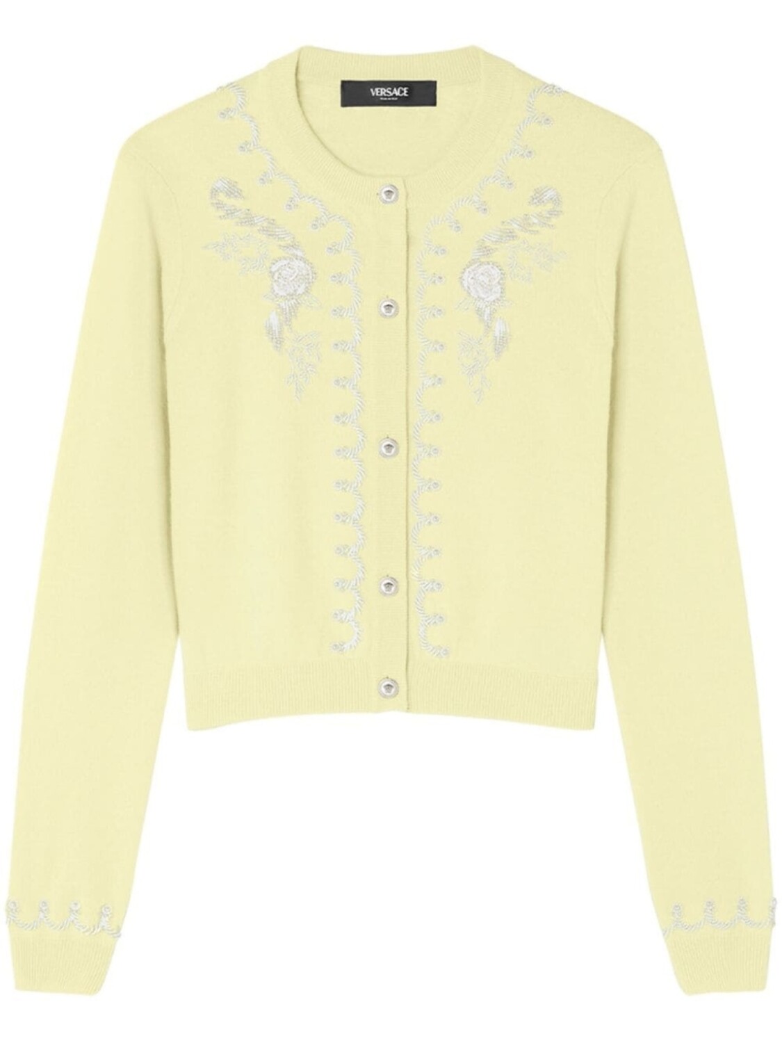 Versace декорированный кардиган, желтый 
Versace декорированный кардиган, желтый