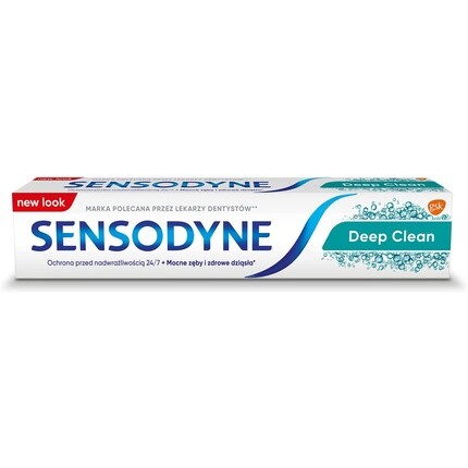 Зубная паста с фтором Deep Clean 75мл, Sensodyne
Зубная паста с фтором Deep Clean 75мл, Sensodyne