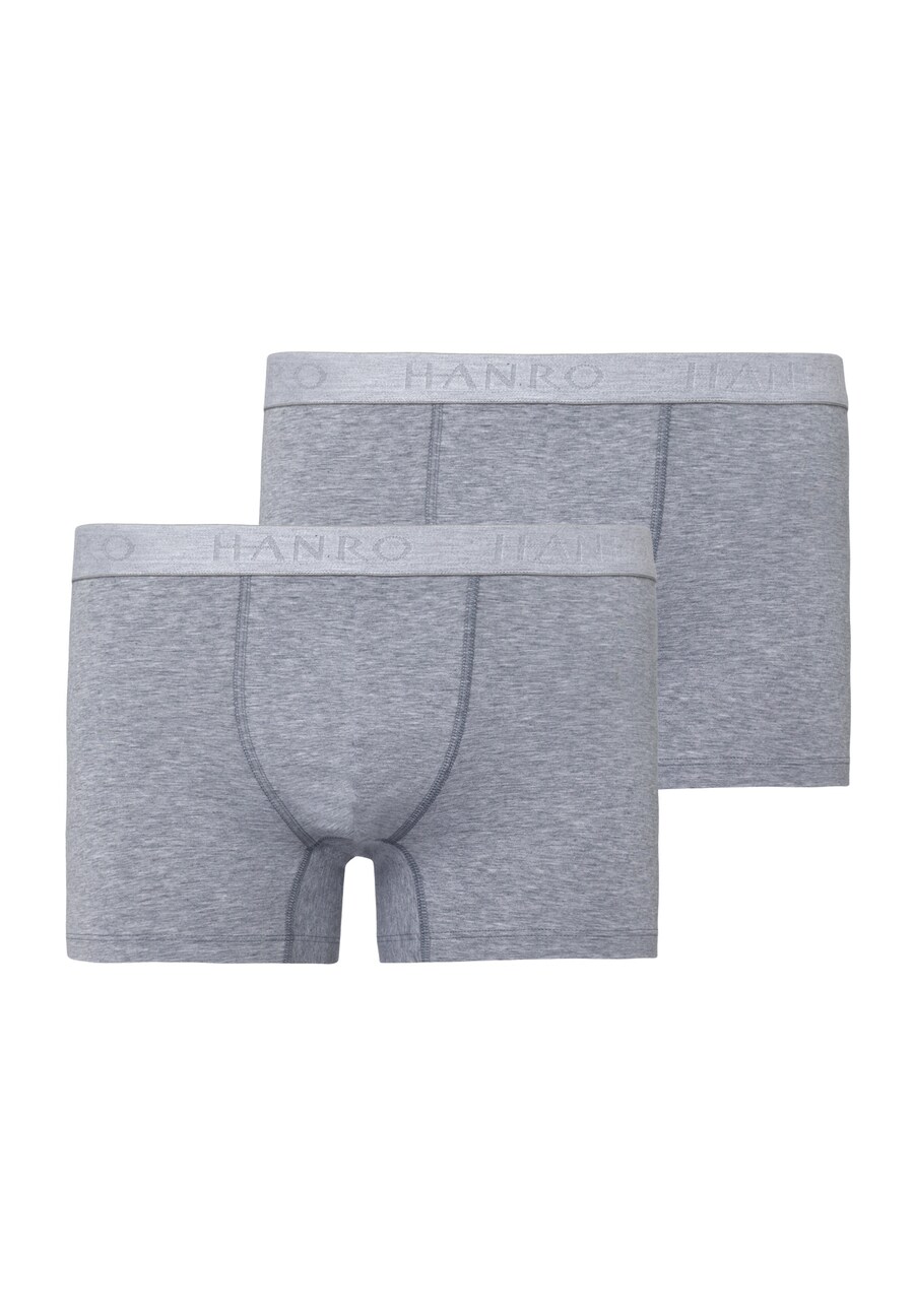 Боксерские шорты Hanro Essentials, цвет Silver grey/mottled grey 
Боксерские шорты Hanro Essentials, цвет Silver grey/mottled grey