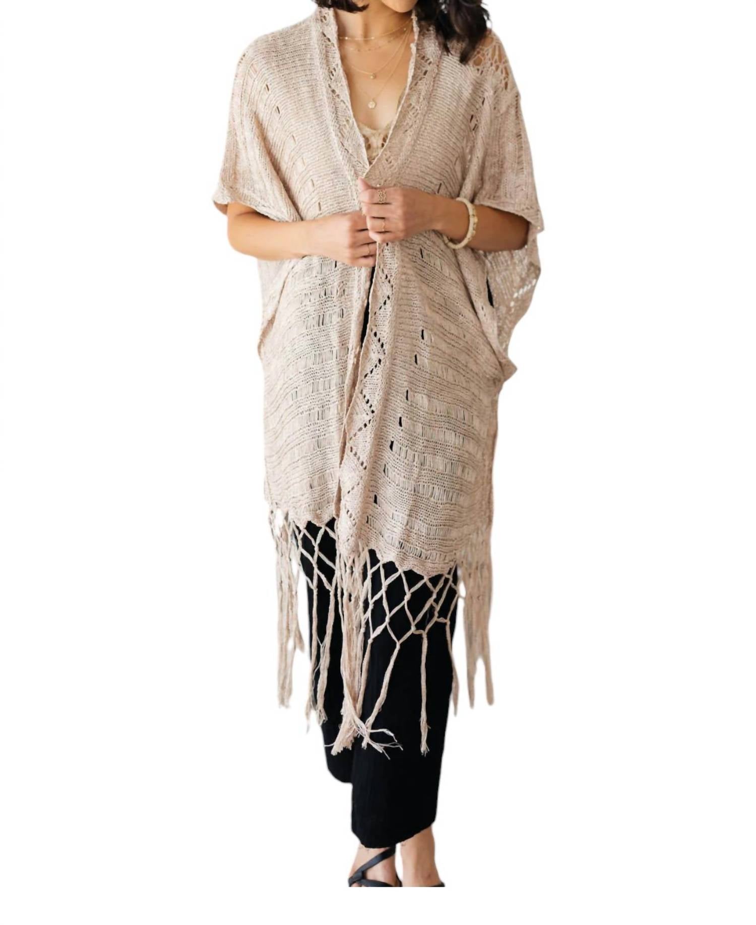 Кардиган World Traveler бежевого цвета KORI
Кардиган World Traveler бежевого цвета KORI