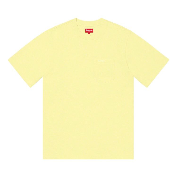 Футболка Supreme Short-Sleeve Pocket Tee Pale Yellow, желтый 
Футболка Supreme Short-Sleeve Pocket Tee Pale Yellow, желтый
