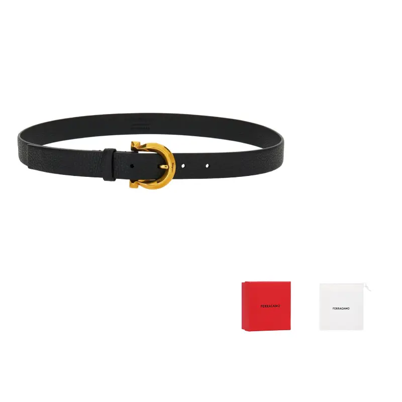 Ferragamo Кожаный ремень с пряжкой, Black
Ferragamo Кожаный ремень с пряжкой, Black