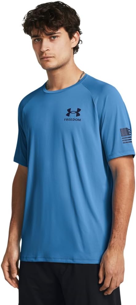 Футболка с коротким рукавом Freedom Tech от Under Armour Mens, (444) Viral Blue/Midnight Navy, Синий, Футболка с коротким рукавом Freedom Tech от Under Armour Mens, (444) Viral Blue/Midnight Navy
Футболка с коротким рукавом Freedom Tech от Under Armour Mens, (444) Viral Blue/Midnight Navy, Синий, Футболка с коротким рукавом Freedom Tech от Under Armour Mens, (444) Viral Blue/Midnight Navy