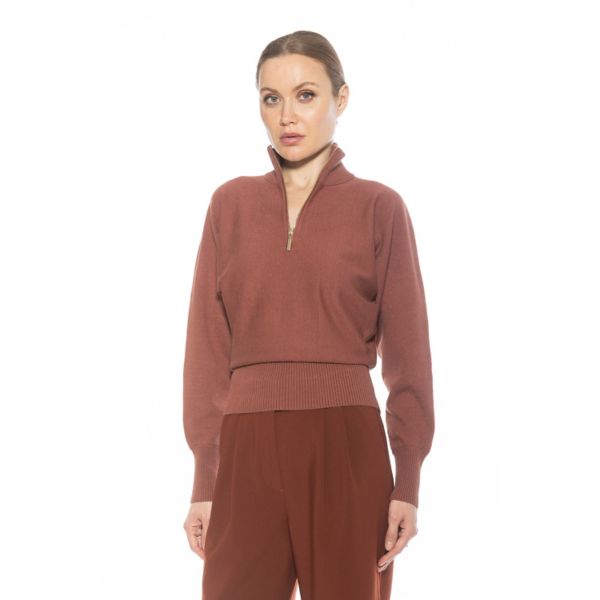 Женский свитер с высоким воротом «Нико» и застежкой-молнией спереди Alexia Admor, коричневый
Женский свитер с высоким воротом «Нико» и застежкой-молнией спереди Alexia Admor, коричневый
