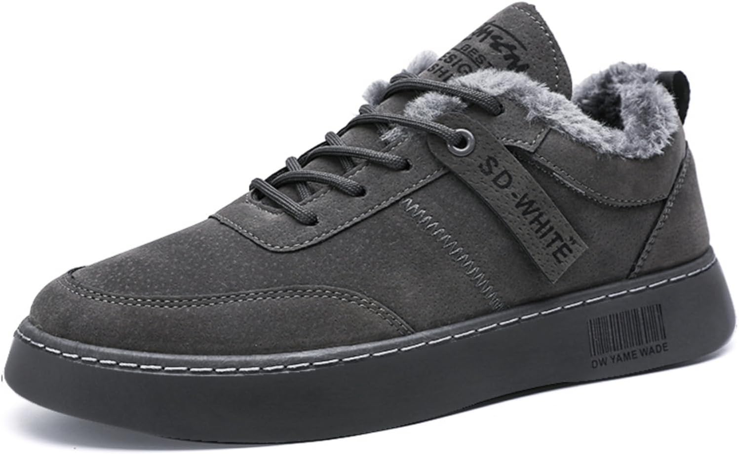 Мужские зимние ботинки на шнуровке, с теплой подкладкой из толстого флиса, комфортной мягкой стелькой, прочной резиновой подошвой, верх из замши для повседневной и уличной носки Khwfjas, серый
Мужские зимние ботинки на шнуровке, с теплой подкладкой из толстого флиса, комфортной мягкой стелькой, прочной резиновой подошвой, верх из замши для повседневной и уличной носки Khwfjas, серый