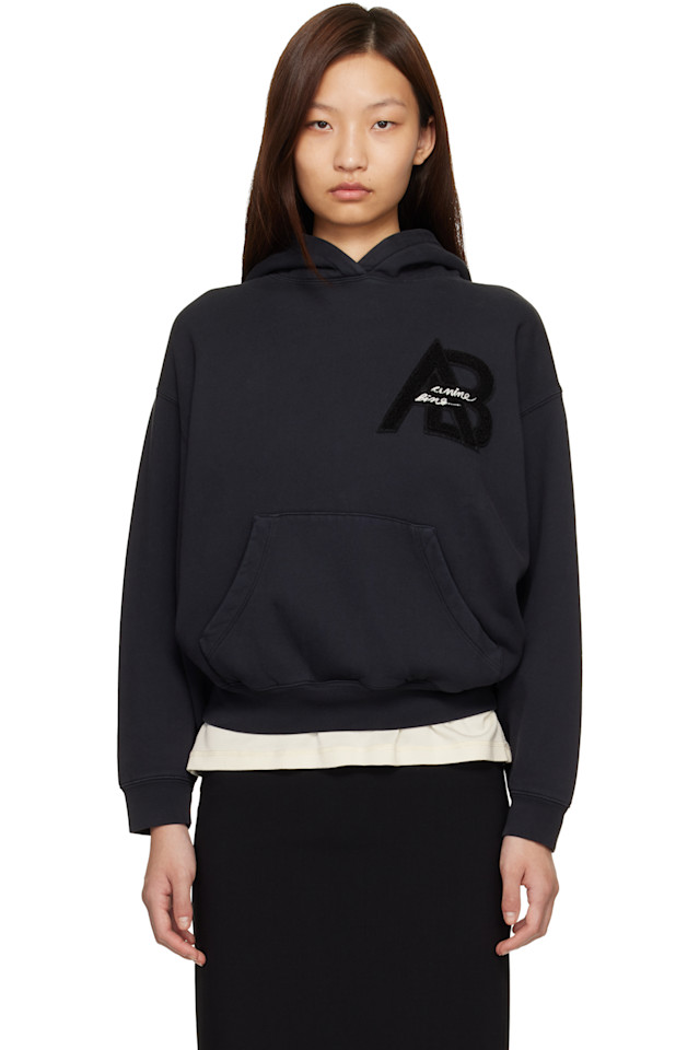 Anine Bing Черная толстовка Jaci Letterman
Anine Bing Черная толстовка Jaci Letterman