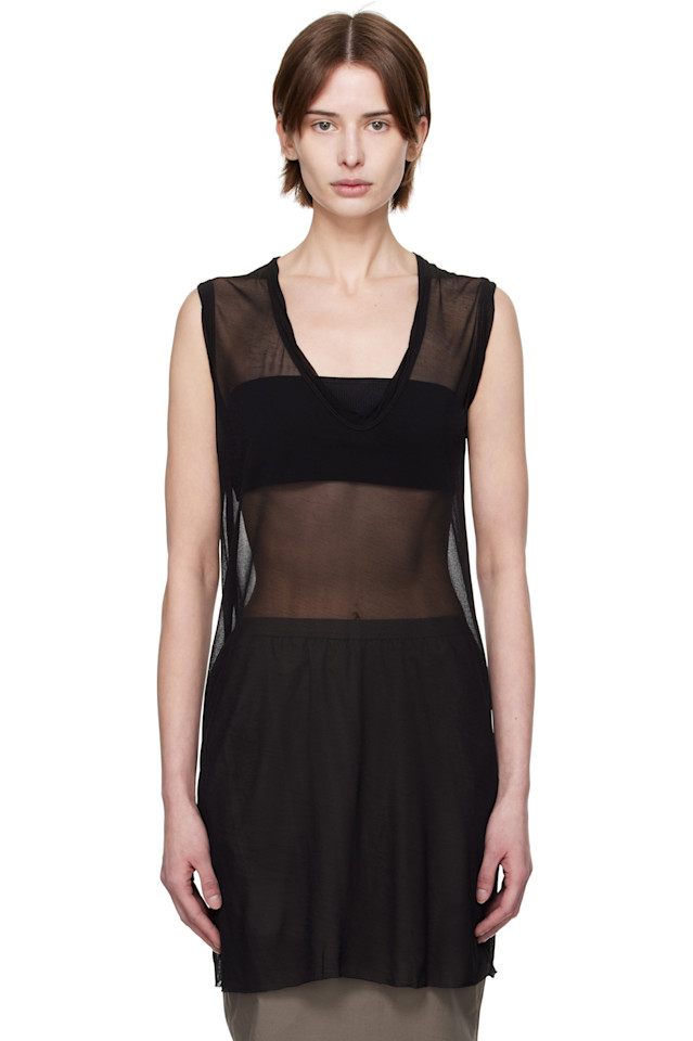 Голливудский V-образный слитный топ Rick Owens, черный
Голливудский V-образный слитный топ Rick Owens, черный