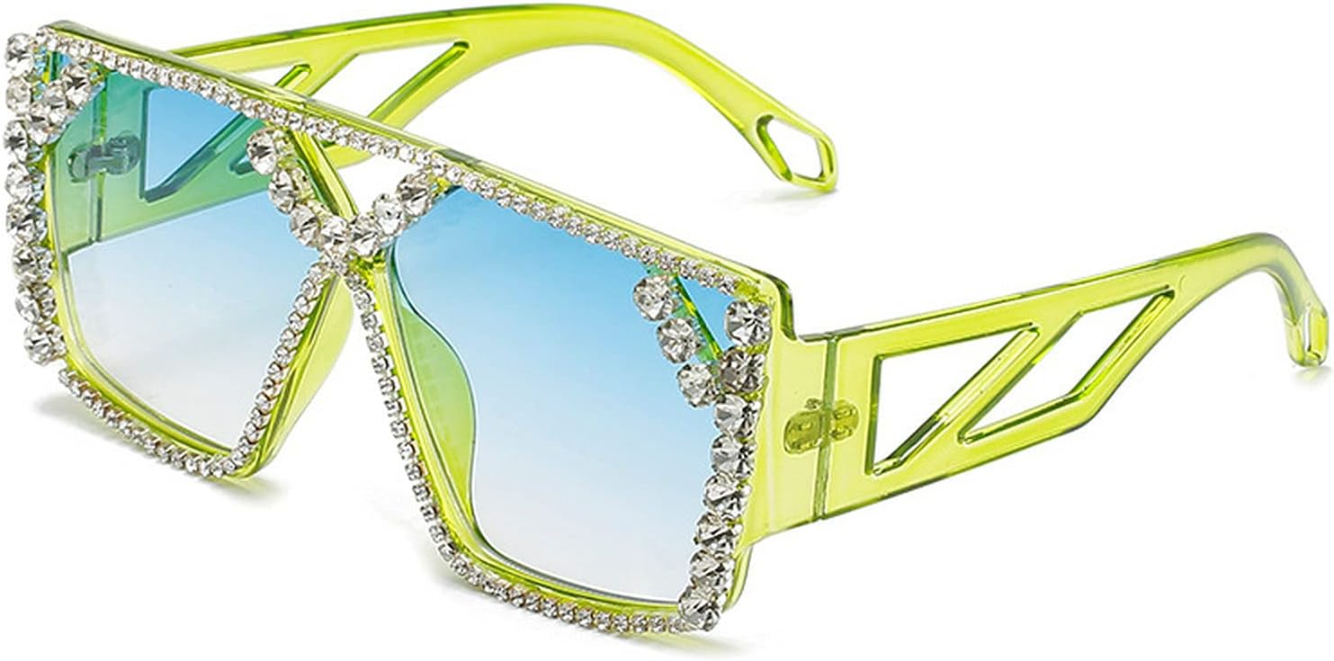 Крупные квадратные солнцезащитные очки с бриллиантами для женщин, новинка 2021 года, роскошные солнцезащитные очки с блестящими стразами, разноцветные хрустальные очки mincl, Green
Крупные квадратные солнцезащитные очки с бриллиантами для женщин, новинка 2021 года, роскошные солнцезащитные очки с блестящими стразами, разноцветные хрустальные очки mincl, Green