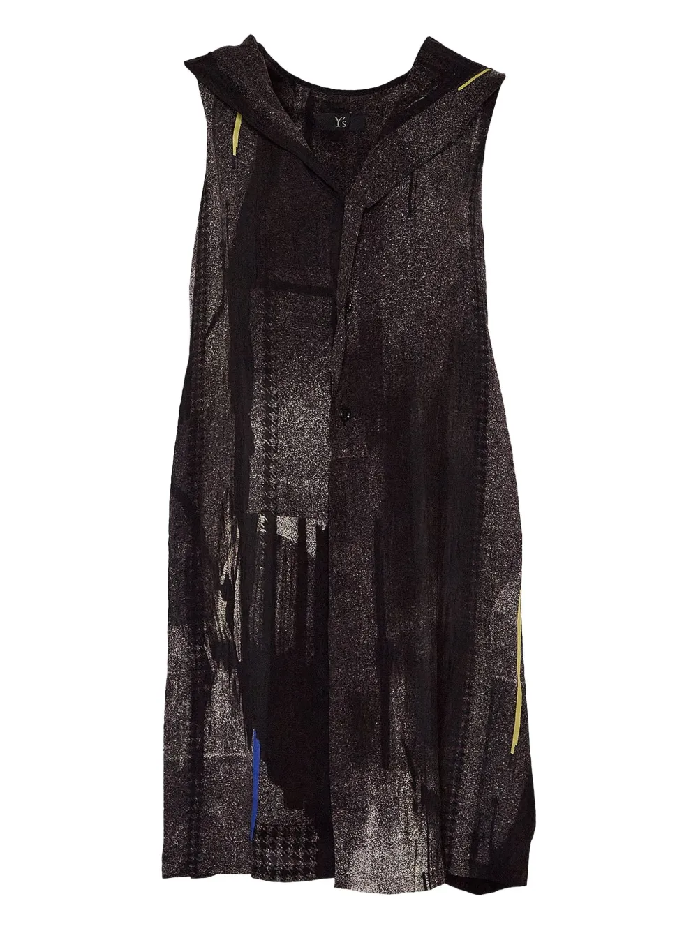 Толстовка без рукавов с капюшоном Y's, черный 
Толстовка без рукавов с капюшоном Y's, черный