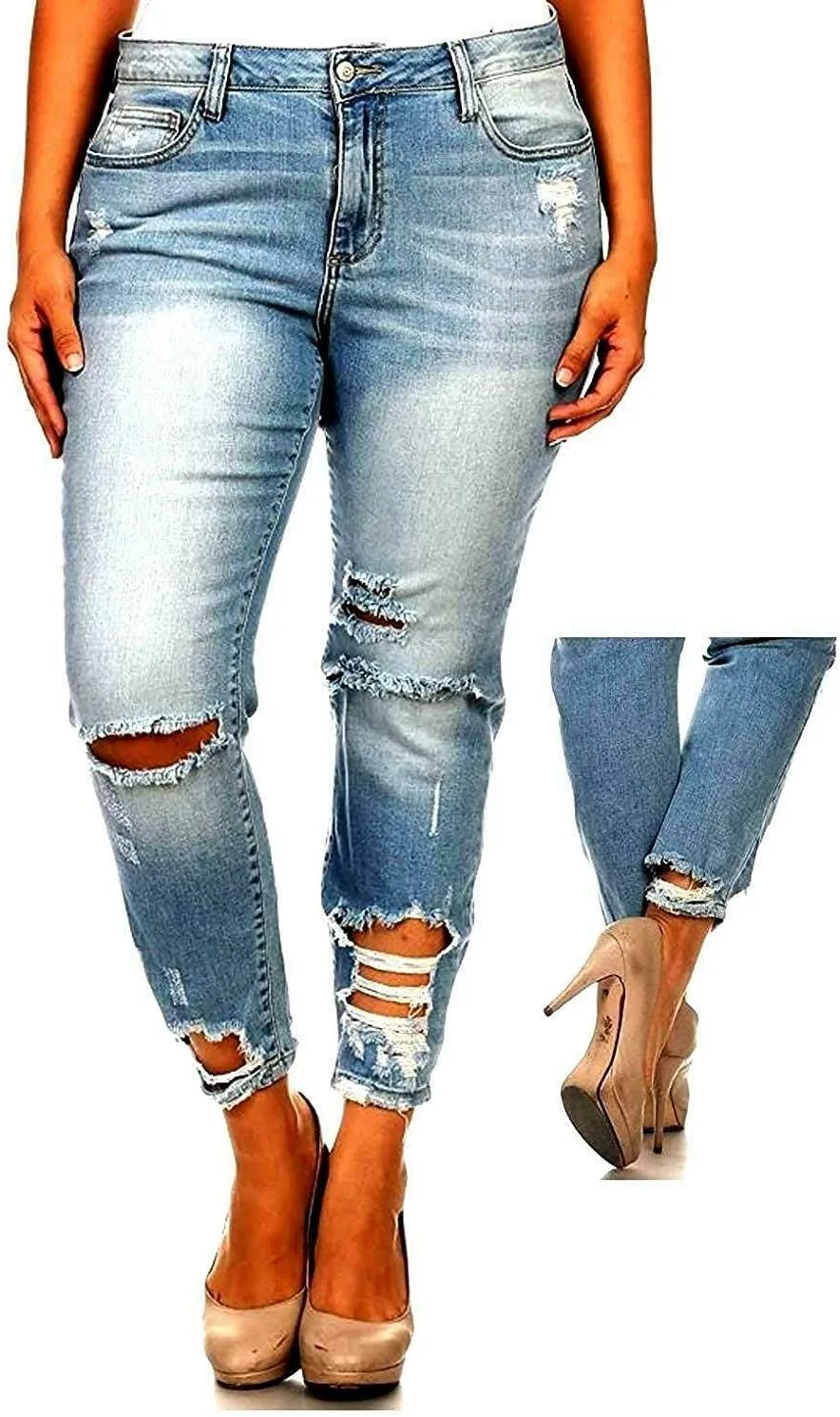 Jack David женские джинсы plus size скинни с потертостями Cello Jeans WAX
Jack David женские джинсы plus size скинни с потертостями Cello Jeans WAX
