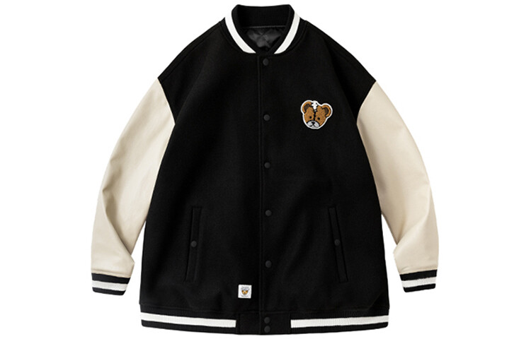 PSO Brand Бейсбольная куртка унисекс бренда PSO, Черный
PSO Brand Бейсбольная куртка унисекс бренда PSO, Черный