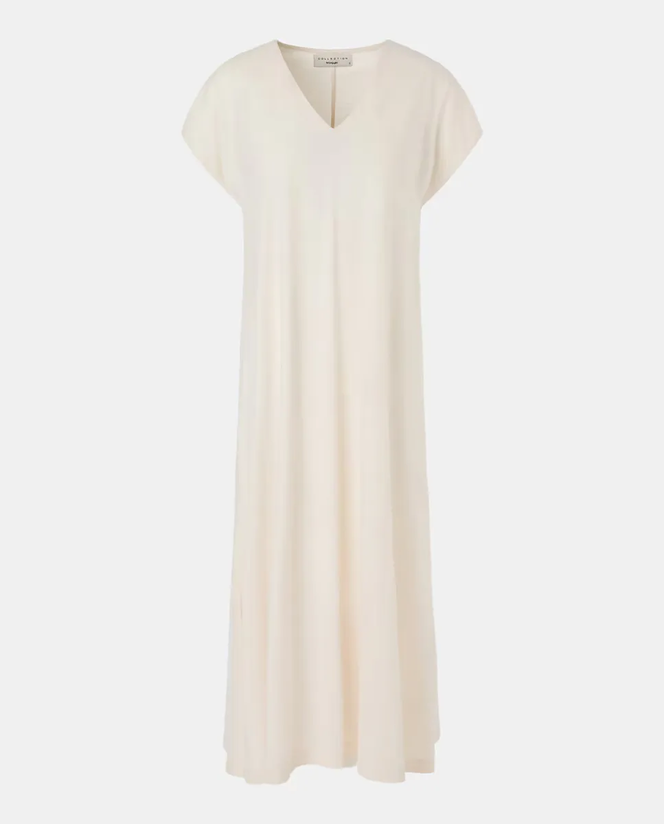 Женское простое длинное платье с короткими рукавами Woman El Corte Inglés, цвет 120 Crudo
Женское простое длинное платье с короткими рукавами Woman El Corte Inglés, цвет 120 Crudo