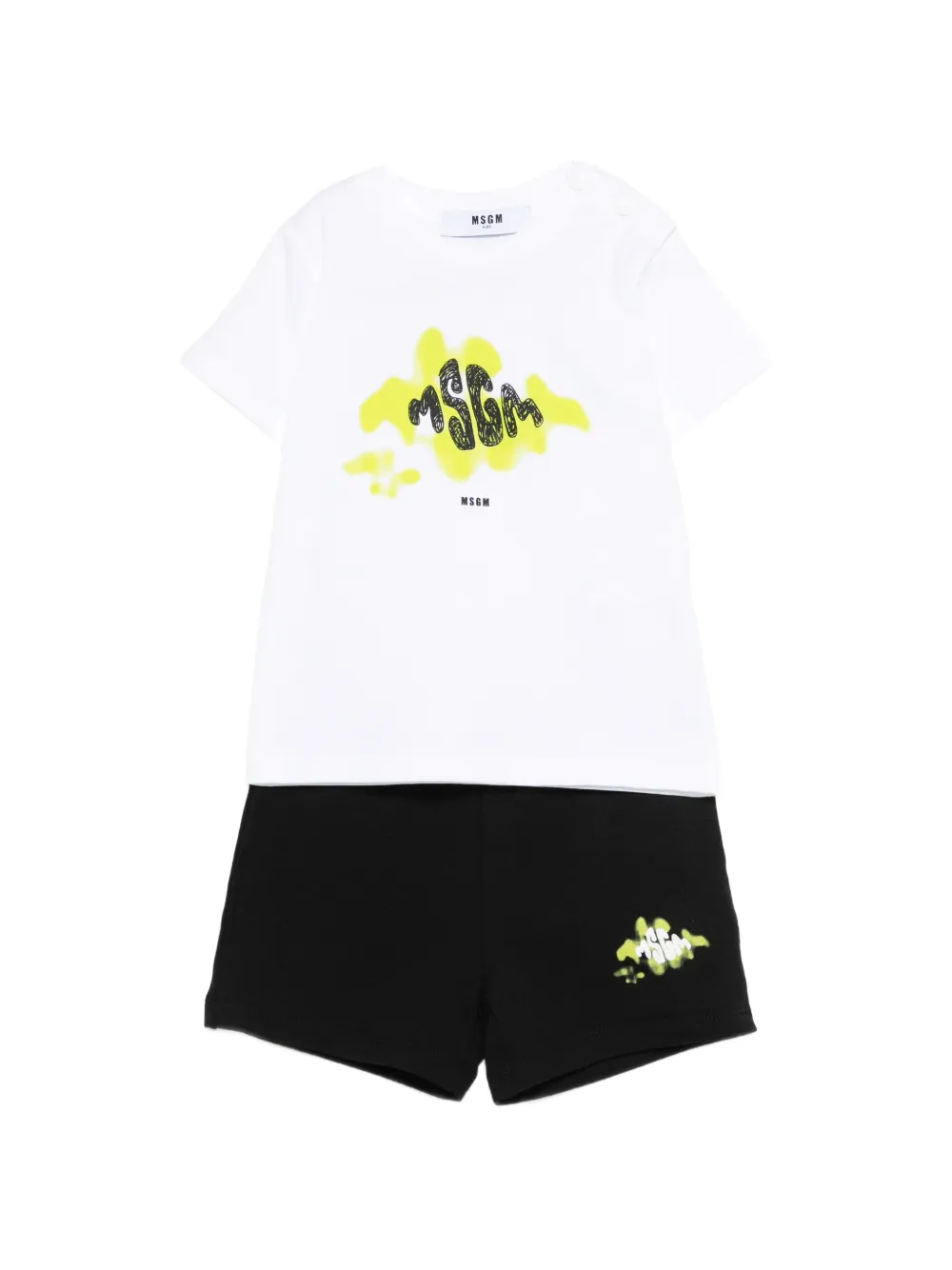 Комплект с шортами с графическим принтом Msgm Kids, белый
Комплект с шортами с графическим принтом Msgm Kids, белый