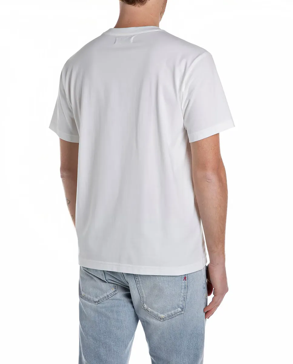 Мужская футболка с коротким рукавом и круглым вырезом Replay, белый
Мужская футболка с коротким рукавом и круглым вырезом Replay, белый