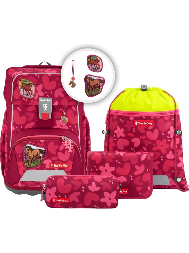Step by Step Огромный школьный рюкзак Wild Horse Nora, набор из 5 предметов, красный
Step by Step Огромный школьный рюкзак Wild Horse Nora, набор из 5 предметов, красный