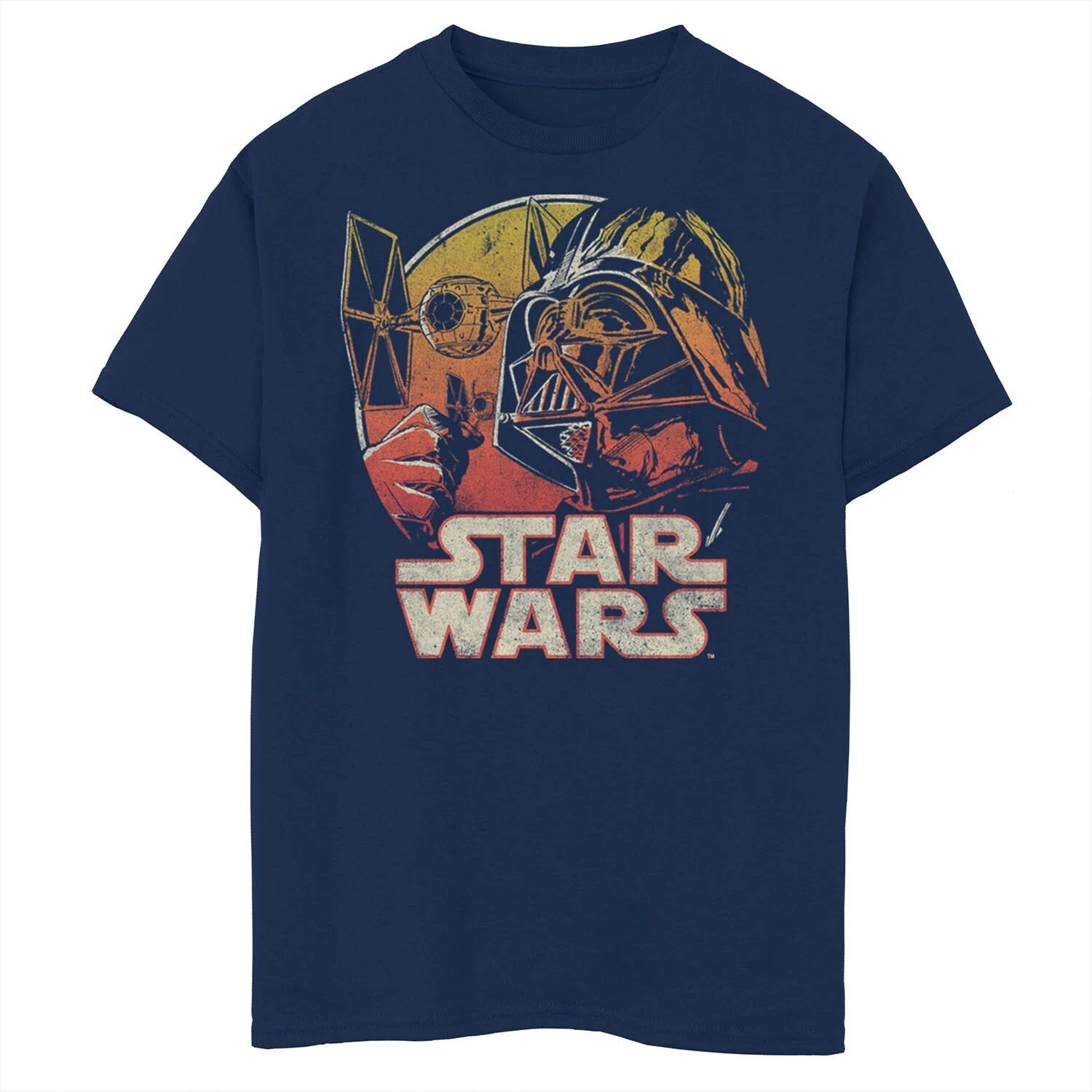Футболка с коллажем «Дарт Вейдер и закат» для мальчиков 8–20 лет Licensed Character, синий
Футболка с коллажем «Дарт Вейдер и закат» для мальчиков 8–20 лет Licensed Character, синий