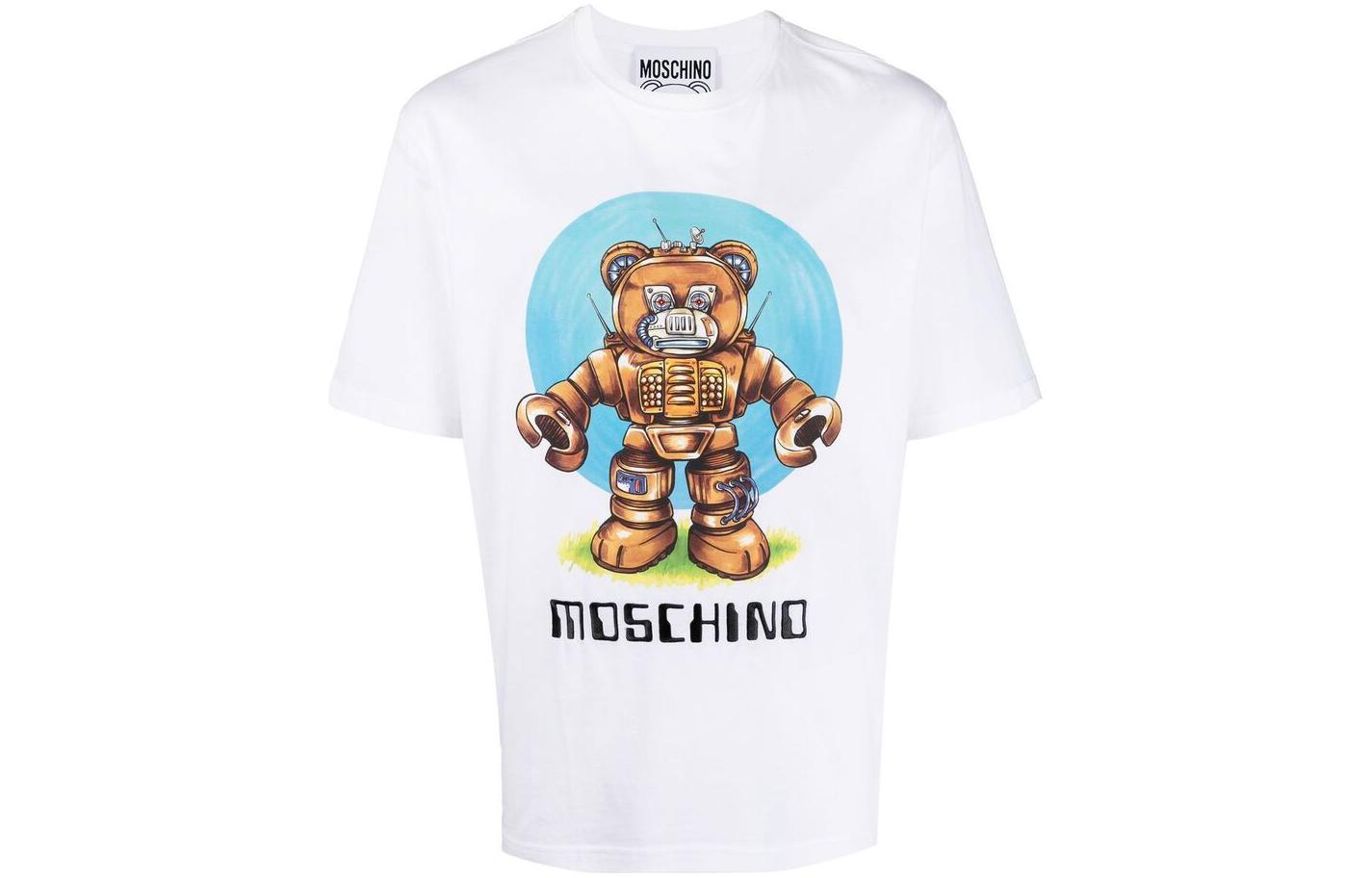 Подержанная футболка MOSCHINO с роботом-медведем Белая
Подержанная футболка MOSCHINO с роботом-медведем Белая