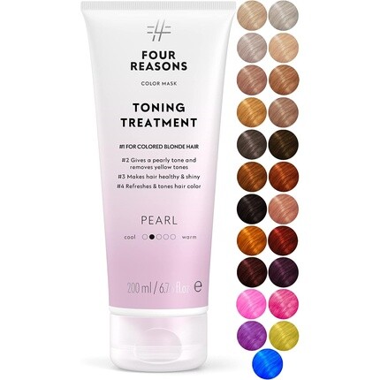 Four Reasons Color Mask Pearl Blond Toning Treatment Кондиционер для депонирования цвета 200 мл
Four Reasons Color Mask Pearl Blond Toning Treatment Кондиционер для депонирования цвета 200 мл