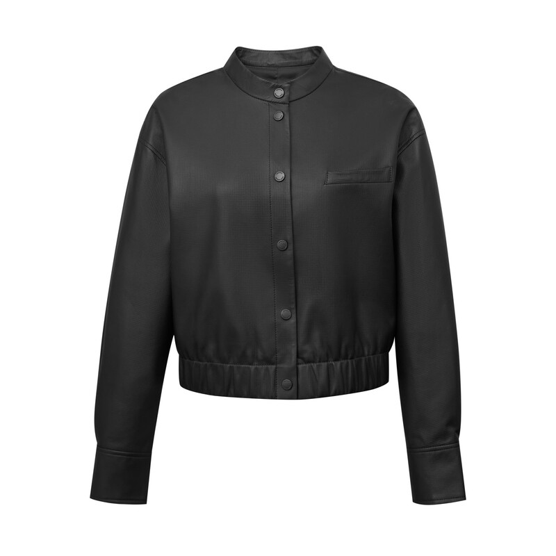 Однобортная кожаная куртка Deep Breath короткая, черный
Однобортная кожаная куртка Deep Breath короткая, черный