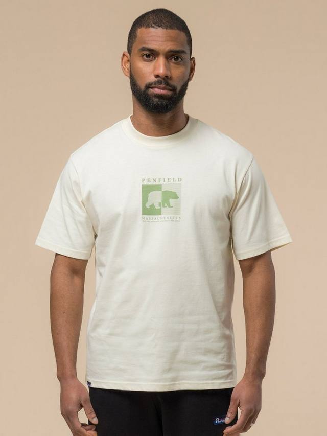 Хлопковая футболка с контрастной полоской и принтом медведя Penfield, Vanilla Ice
Хлопковая футболка с контрастной полоской и принтом медведя Penfield, Vanilla Ice