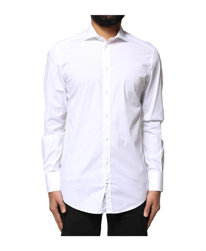 Белая золотая рубашка с длинными рукавами Dolce & Gabbana, белый
Белая золотая рубашка с длинными рукавами Dolce & Gabbana, белый