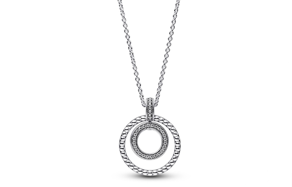 Pandora Коллекция Signature 925 Стерлинг Серебряное ожерелье Женское Silver