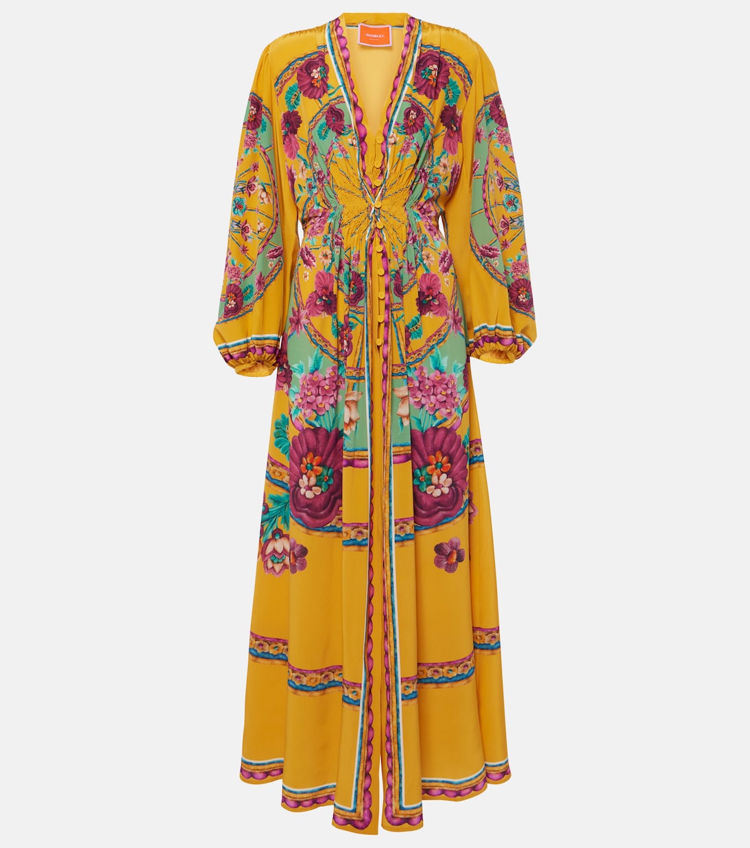 Платье из шелкового атласа с цветочным принтом и рукавами-фонариками La DoubleJ, Zodiac Placée
Платье из шелкового атласа с цветочным принтом и рукавами-фонариками La DoubleJ, Zodiac Placée