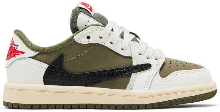 Кроссовки Air Jordan Travis Scott x Air Jordan 1 Retro Low OG SP PS 'Reverse Olive / Medium Olive', зеленый
Кроссовки Air Jordan Travis Scott x Air Jordan 1 Retro Low OG SP PS 'Reverse Olive / Medium Olive', зеленый