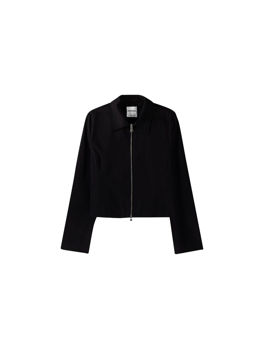 Межсезонная куртка Bershka, черный
Межсезонная куртка Bershka, черный