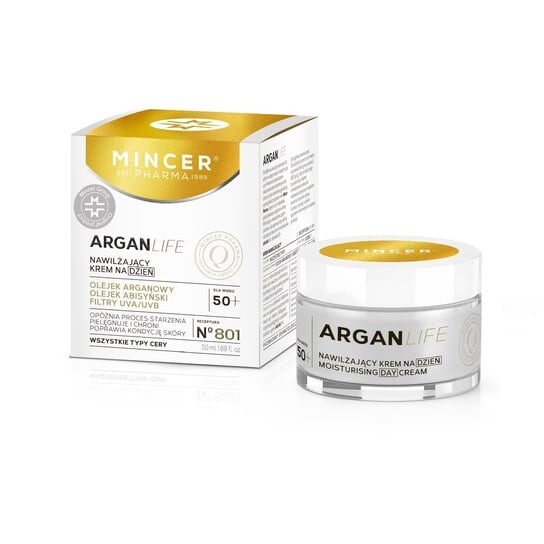 Увлажняющий дневной крем №801, 50 мл Mincer Pharma, ArganLife 50+
Увлажняющий дневной крем №801, 50 мл Mincer Pharma, ArganLife 50+