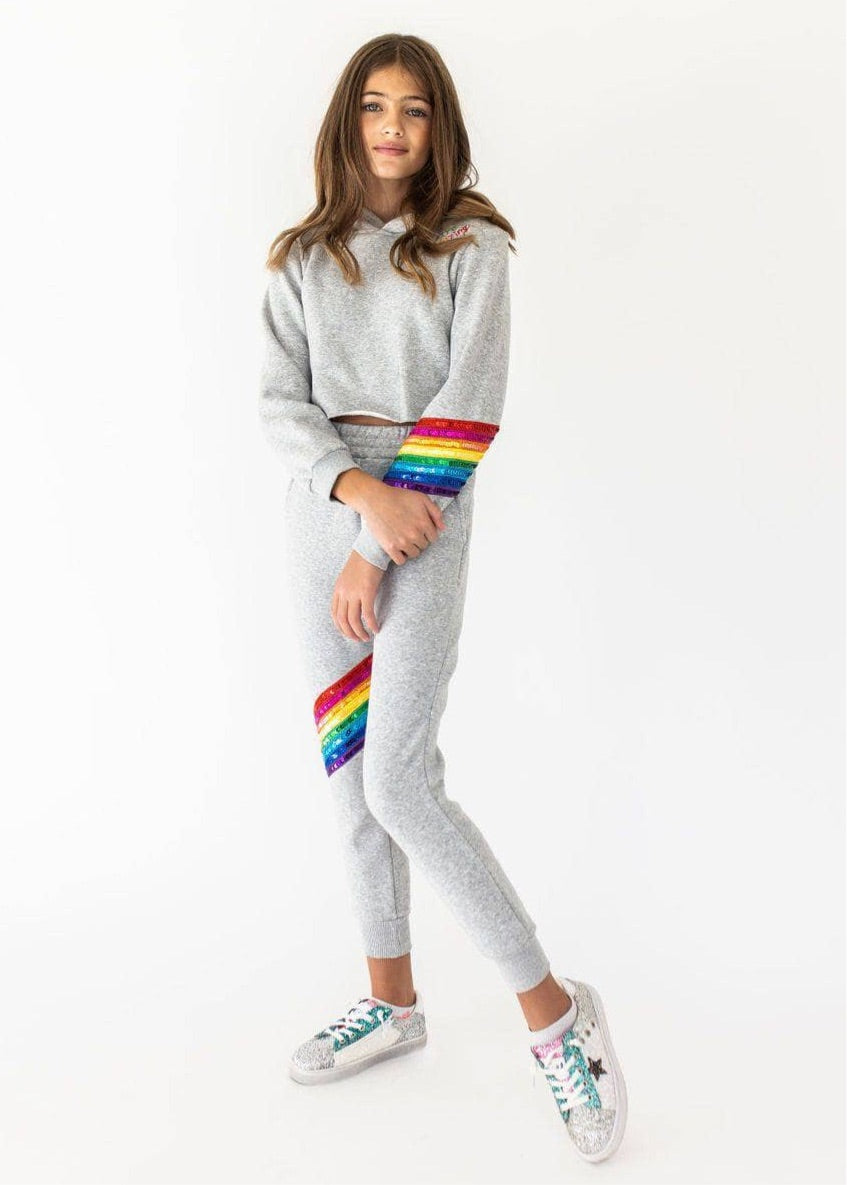 Комплект джоггеров с пайетками «You Are Amazing» Lola + The Boys, серый
Комплект джоггеров с пайетками «You Are Amazing» Lola + The Boys, серый