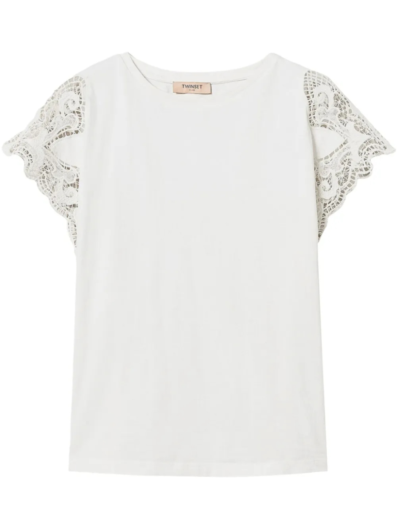 Футболка с кружевными рукавами TWINSET, розовый
Футболка с кружевными рукавами TWINSET, розовый