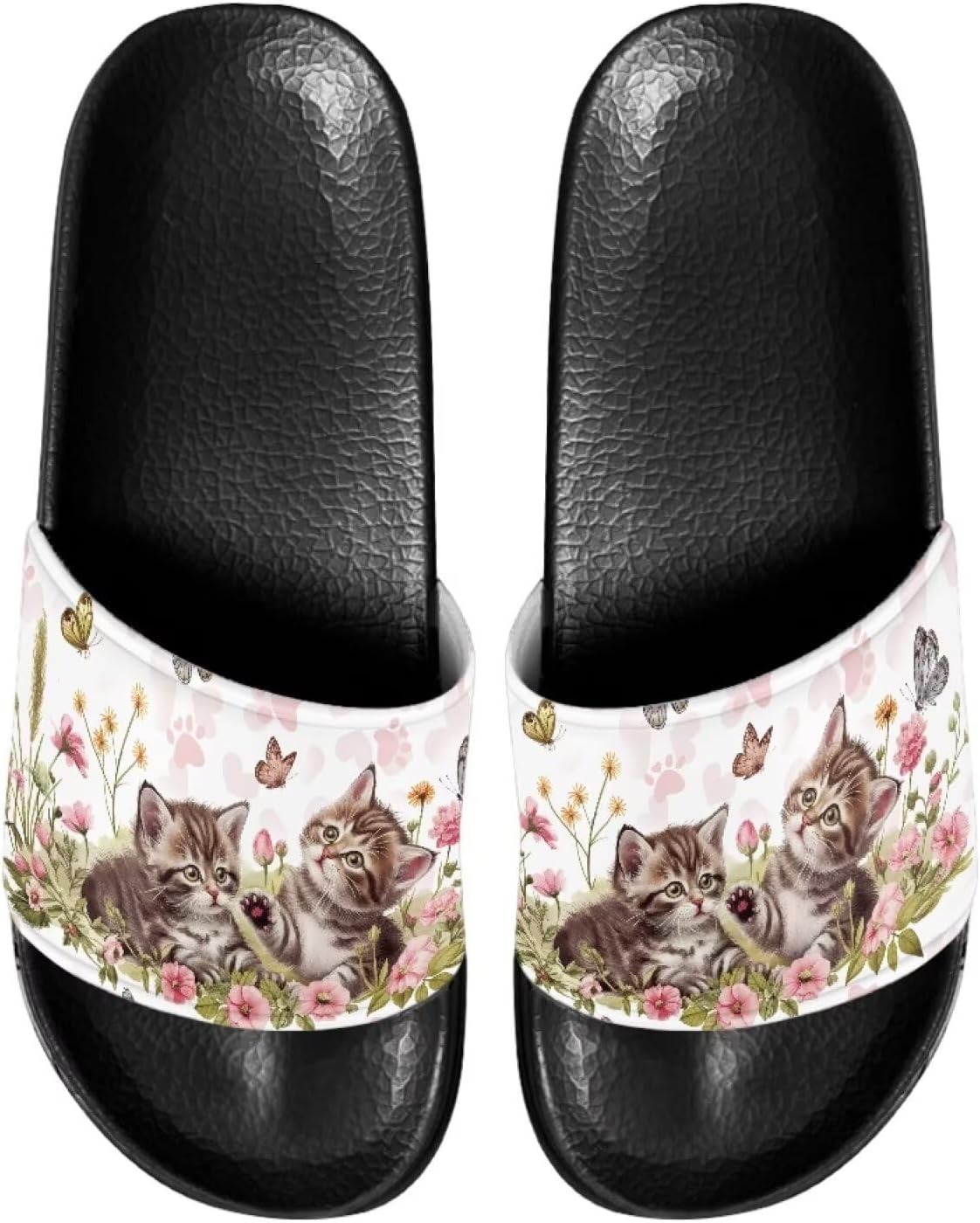 Сандалии-шлепанцы для мужчин и женщин, с открытым носком, удобные пляжные шлепанцы на плоской подошве Judentidos, Cute Cat Floral
Сандалии-шлепанцы для мужчин и женщин, с открытым носком, удобные пляжные шлепанцы на плоской подошве Judentidos, Cute Cat Floral