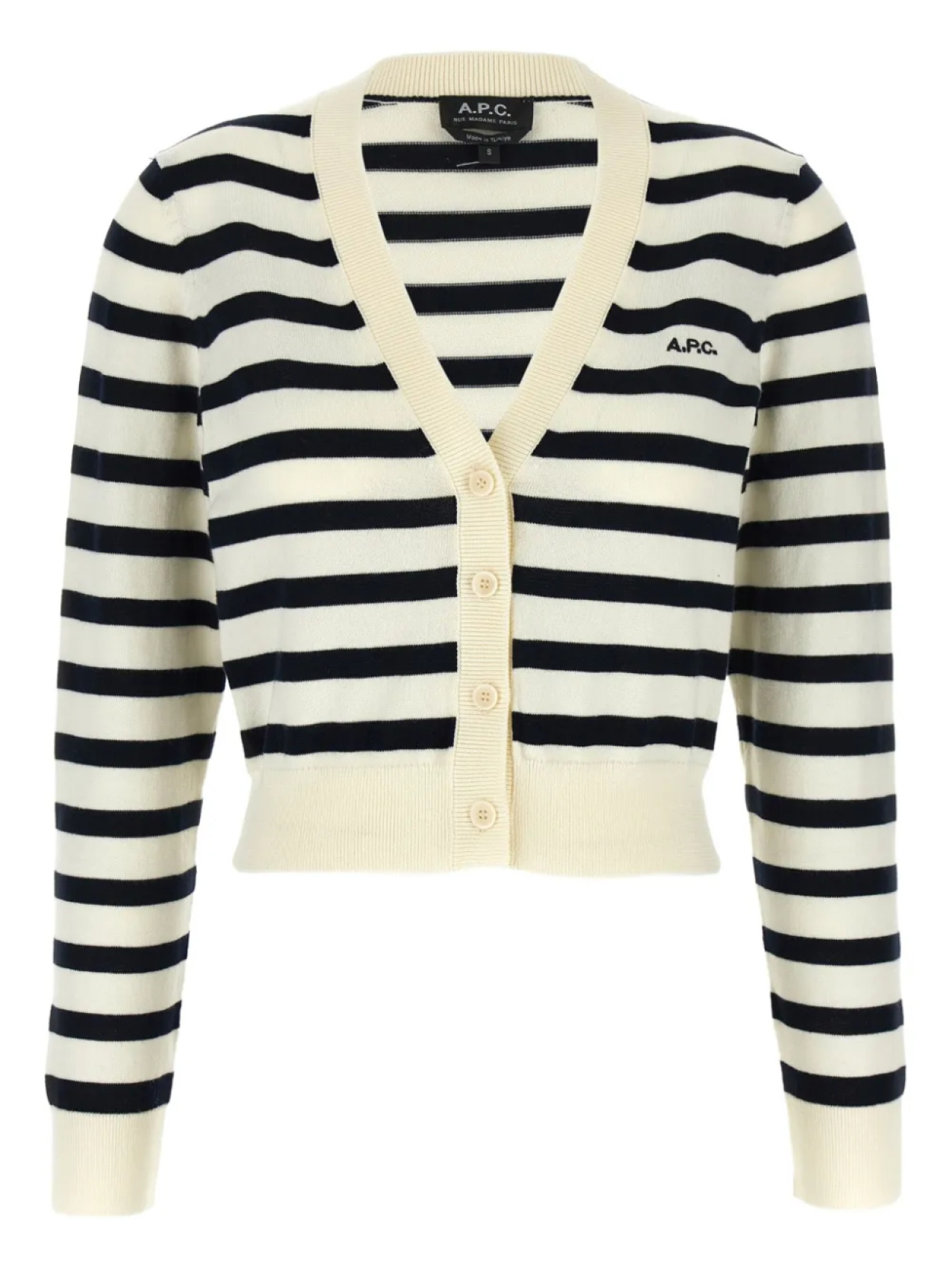 Полосатый кардиган с пуговицами APC A.P.C., синий
Полосатый кардиган с пуговицами APC A.P.C., синий