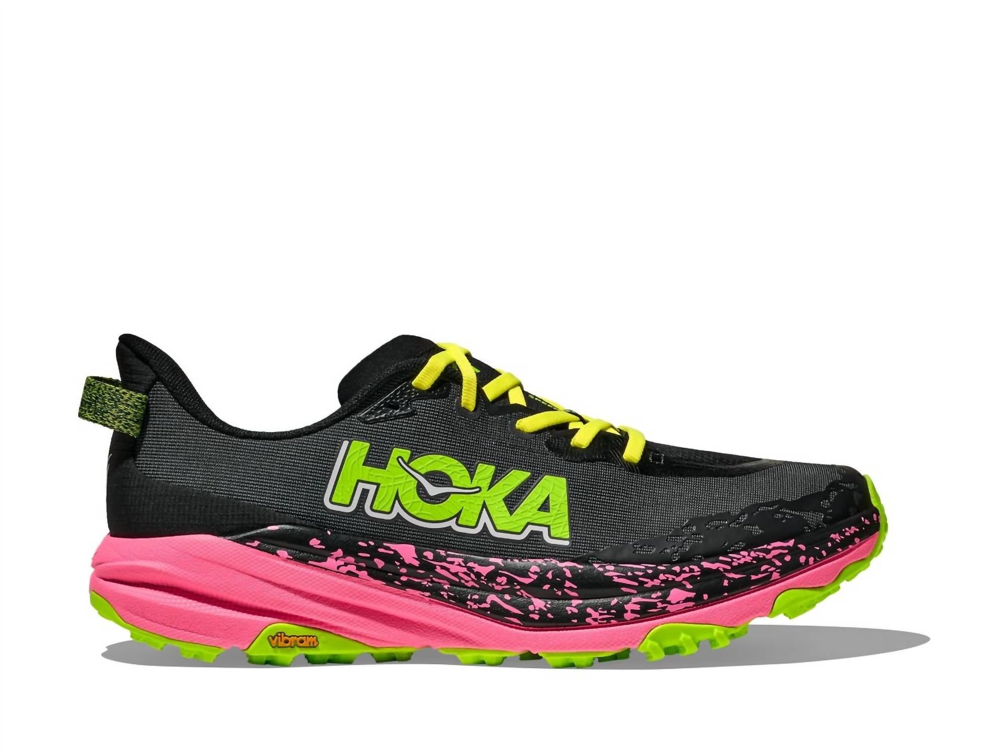 Hoka Мужские кроссовки для трейлраннинга Speedgoat 6, цвет черный неоново-розовый
Hoka Мужские кроссовки для трейлраннинга Speedgoat 6, цвет черный неоново-розовый