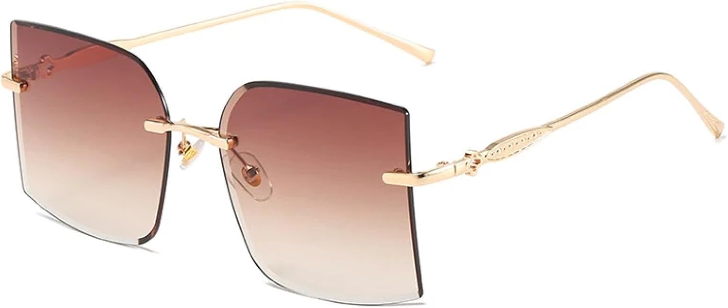 Винтажные солнцезащитные очки без оправы для женщин и мужчин, модные металлические очки для активного отдыха, летних путешествий, защита от УФ-излучения UV400 TKKTLLT, Gold Gradient Tea
Винтажные солнцезащитные очки без оправы для женщин и мужчин, модные металлические очки для активного отдыха, летних путешествий, защита от УФ-излучения UV400 TKKTLLT, Gold Gradient Tea