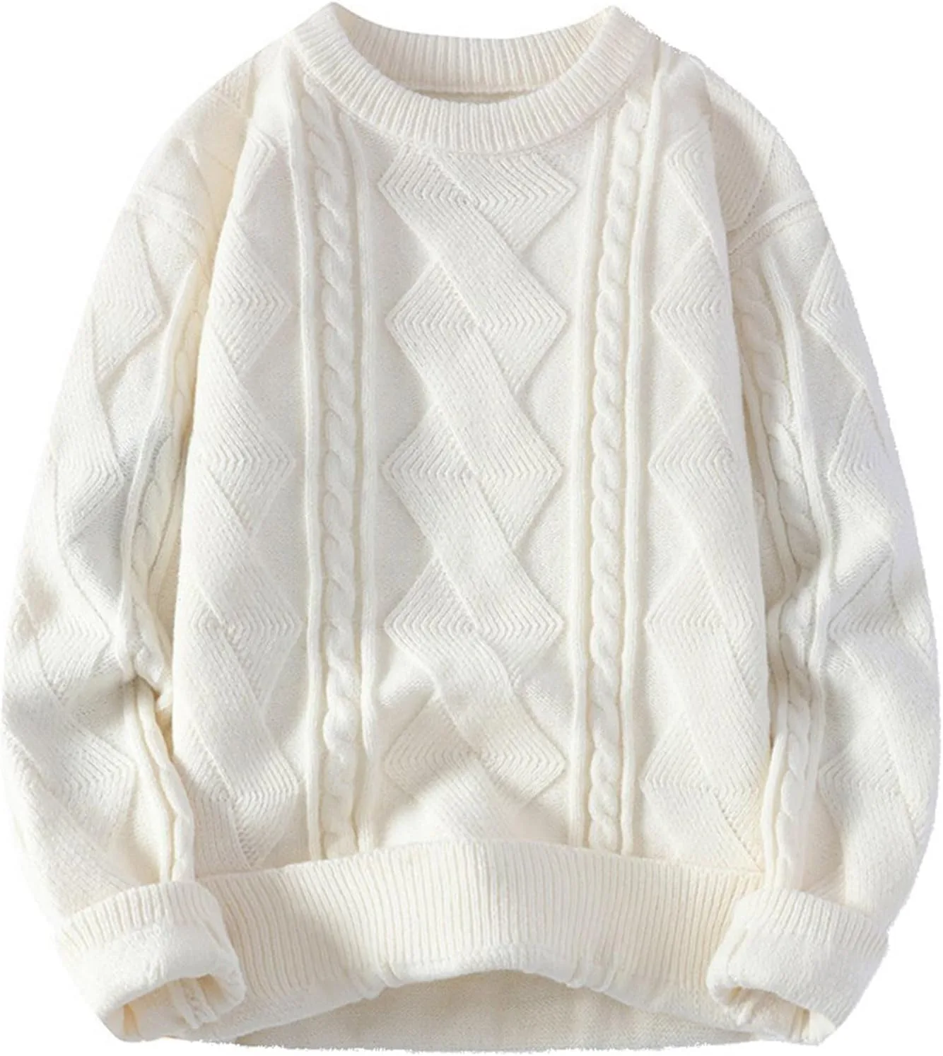 Мужской свитер оверсайз с круглым вырезом
Мужской свитер оверсайз с круглым вырезом