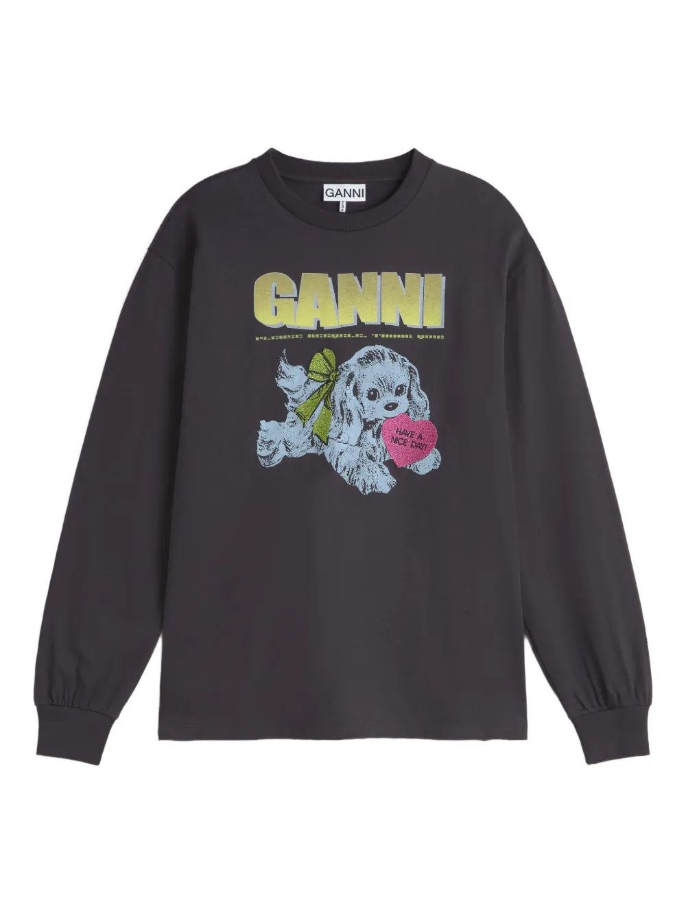 Толстовка с графичным принтом Ganni, серый
Толстовка с графичным принтом Ganni, серый