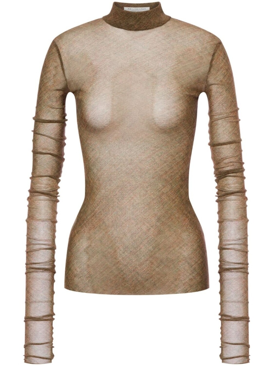 Philosophy Di Lorenzo Serafini полупрозрачный топ с высоким воротником, зеленый
Philosophy Di Lorenzo Serafini полупрозрачный топ с высоким воротником, зеленый