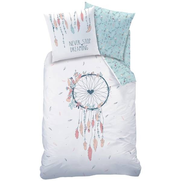 Комплект постельного белья MTOnlinehandel Traumfänger Boho in Biber, 135x200x1 см цвет türkis/weiß
Комплект постельного белья MTOnlinehandel Traumfänger Boho in Biber, 135x200x1 см цвет türkis/weiß