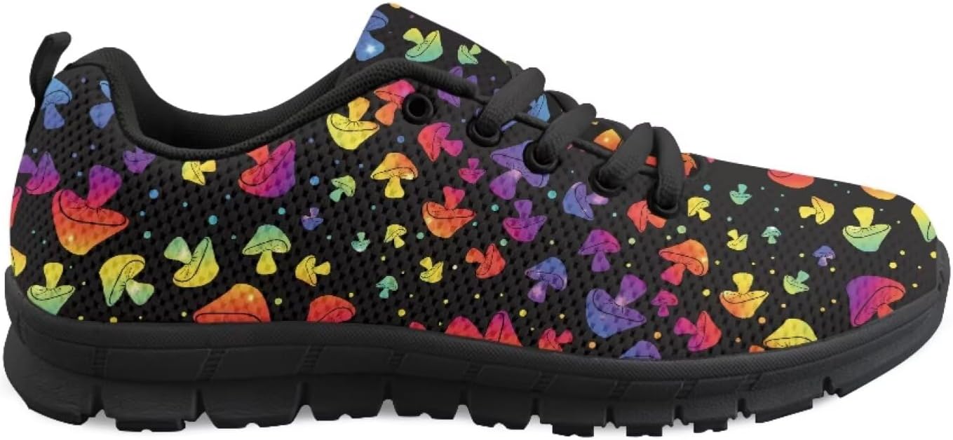Кроссовки GETELINSENG унисекс для бега, сетчатые, модные, для тенниса и ходьбы, легкие спортивные, плоская подошва, Rainbow Mushroom Print
Кроссовки GETELINSENG унисекс для бега, сетчатые, модные, для тенниса и ходьбы, легкие спортивные, плоская подошва, Rainbow Mushroom Print