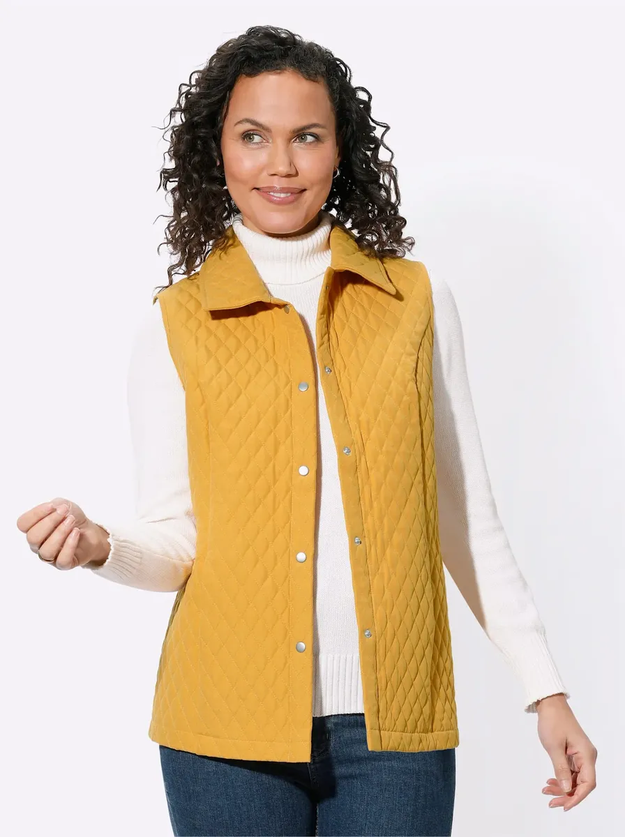 Повседневный образ стеганый жилет Casual Looks, цвет Ocker
Повседневный образ стеганый жилет Casual Looks, цвет Ocker