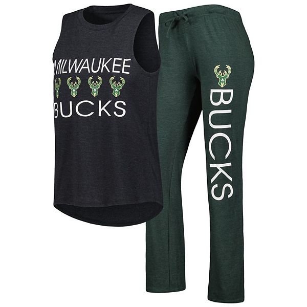 Женский комплект для сна Milwaukee Bucks: майка и брюки цвета hunter green/black Unbranded
Женский комплект для сна Milwaukee Bucks: майка и брюки цвета hunter green/black Unbranded