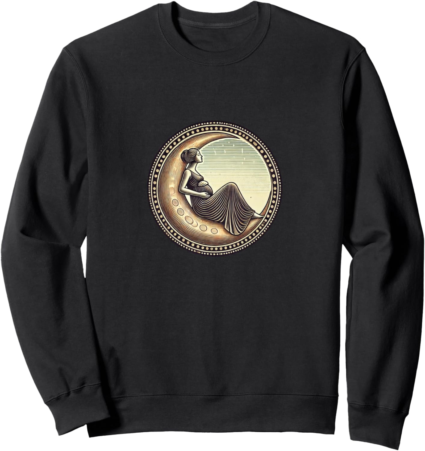 Толстовка Luna с изображением беременной богини Moonchild Vintage Moon Art Snugg, черный
Толстовка Luna с изображением беременной богини Moonchild Vintage Moon Art Snugg, черный