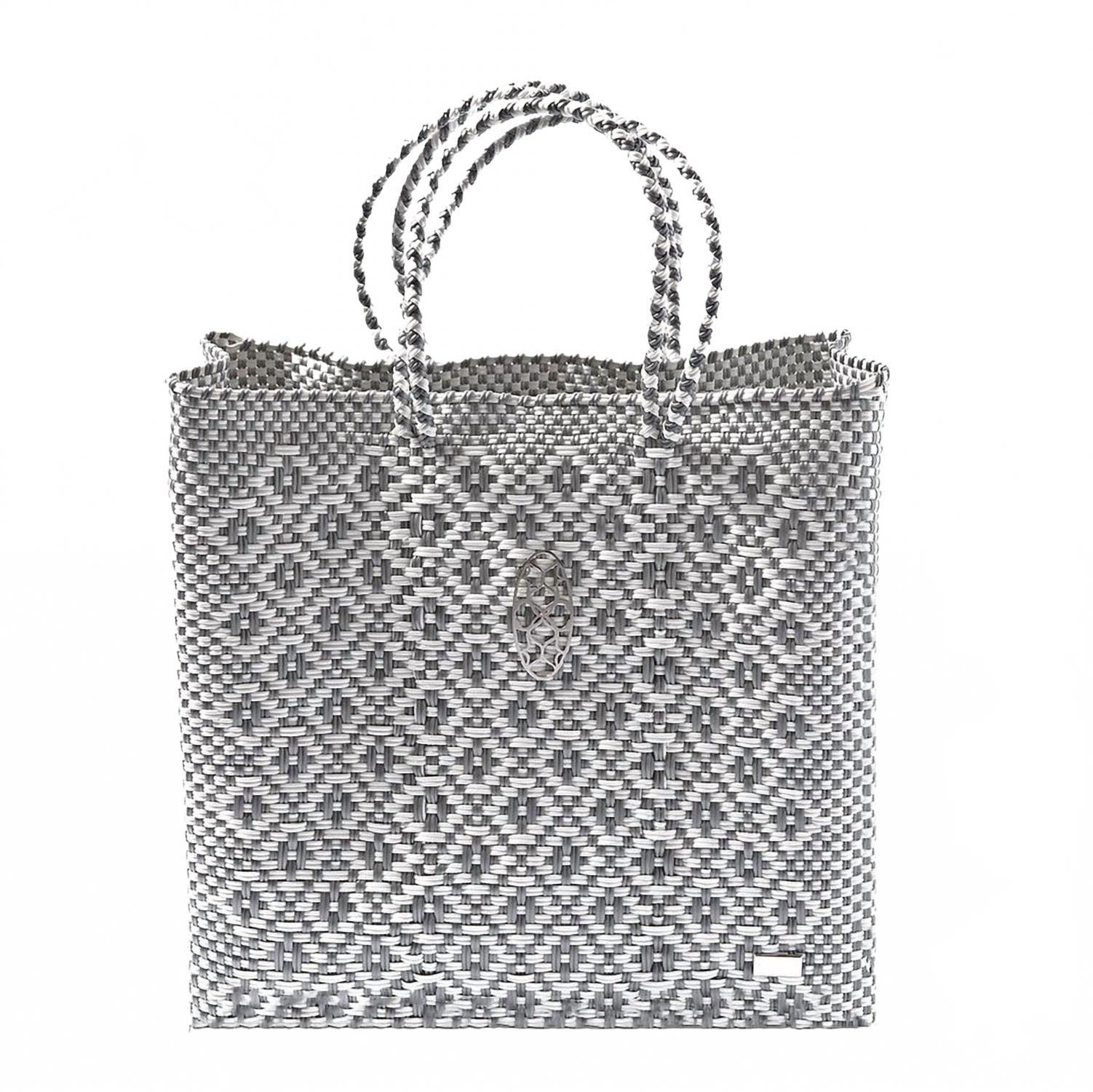 Женская ручная работа Сумка-тоут в серебристом ацтекском стиле Lola's Bag 
Женская ручная работа Сумка-тоут в серебристом ацтекском стиле Lola's Bag