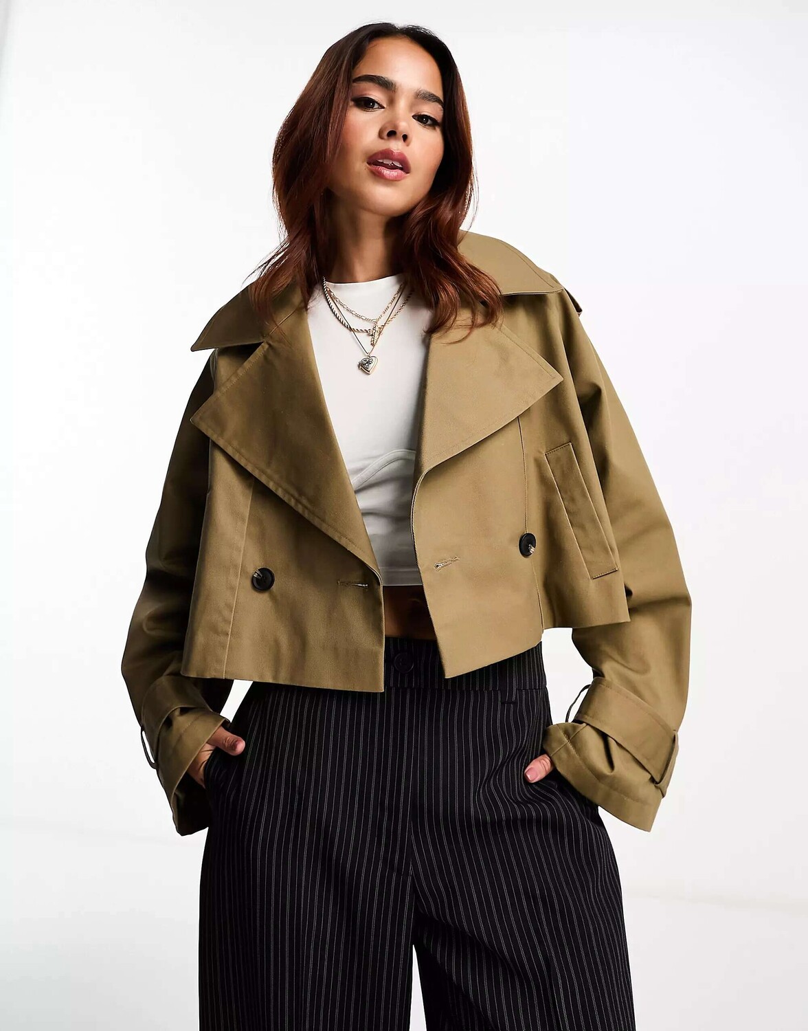Тренч ASOS Design Cropped Twill, оливковый, Зеленый, Тренч ASOS Design Cropped Twill, оливковый
Тренч ASOS Design Cropped Twill, оливковый, Зеленый, Тренч ASOS Design Cropped Twill, оливковый