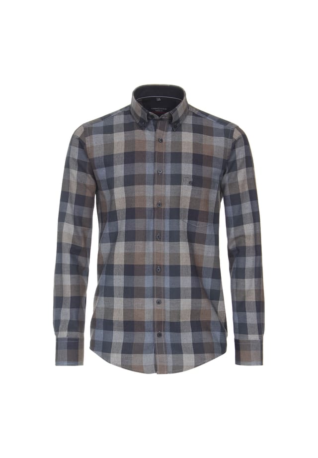 Рубашка свободного кроя в клетку Casamoda, синий
Рубашка свободного кроя в клетку Casamoda, синий