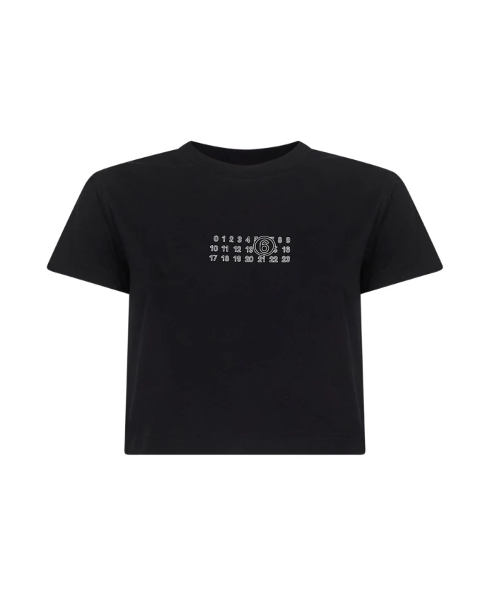 Черная футболка с фирменными цифрами. Mm6 Maison Margiela, черный
Черная футболка с фирменными цифрами. Mm6 Maison Margiela, черный